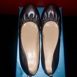 NINE WEST Faux Leather Ballet Flats